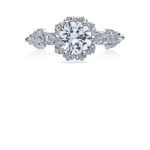 Tacori 18kt white gold diamond engagement ring